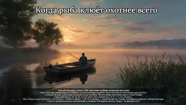 Когда рыба клюёт охотнее всего